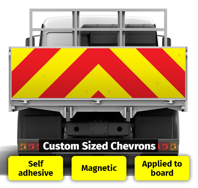 Custom size chevrons