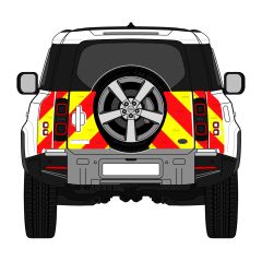 Land Rover Defender 90 Series V8 02-2020 - Current Half Rear