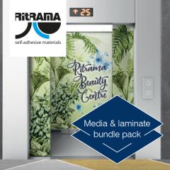 Ri-Jet M80 White Matt Perm & RI-Lam M70 Matt Clear Lamination Film (04067) Bundle 50m