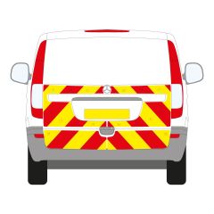 Mercedes Vito Series MK2 10-2003 - 09-2015  Low Roof Tail Gate Half Rear