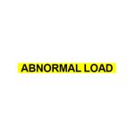 Abnormal Load Text 70mm in black vinyl