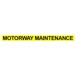 Motorway Maintenance Text 70mm in black vinyl