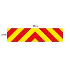 Chevron Board in 3M DG Chevron Board & 3M Saturn Fluo Yellow - 1750 x 420mm