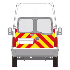 Renault Master Series MK2 03-2000 - 01-2011 High Roof Barn Door Half Rear