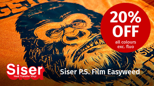 Don't miss out - save 20% on Siser PS Film Easyweed!