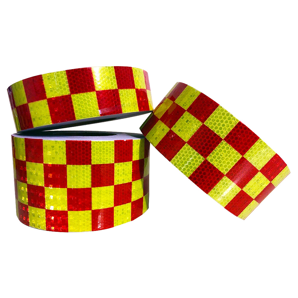 red and yellow chequer tape