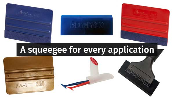 Vinyl squeegees and applicators